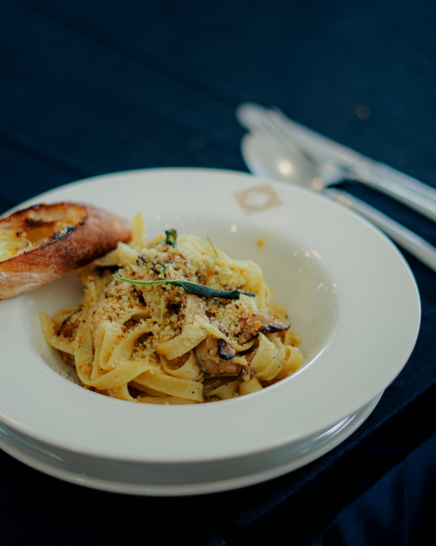 Pasta plated at the Bengaluru brunch