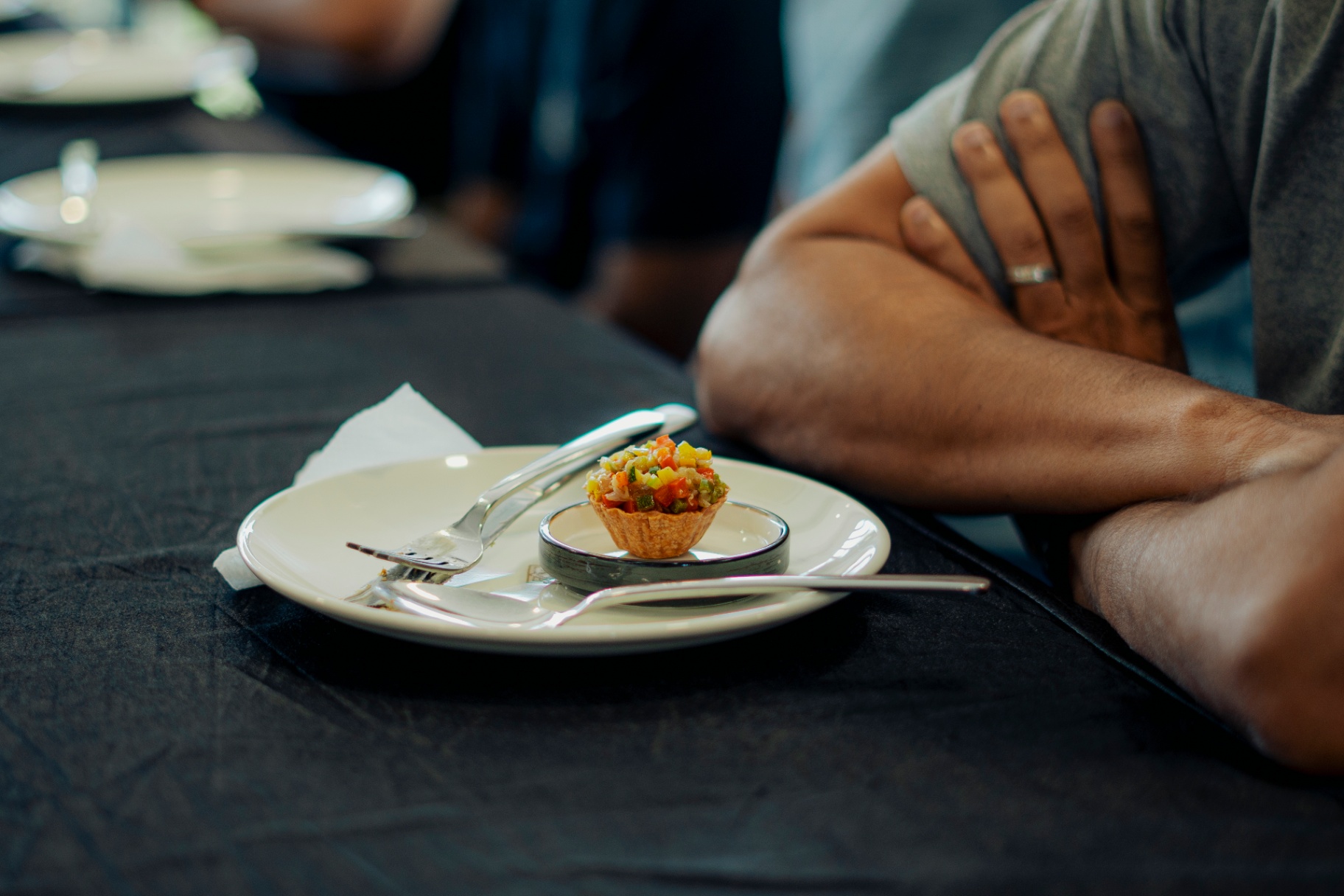 A plated bite from the Bengaluru brunch