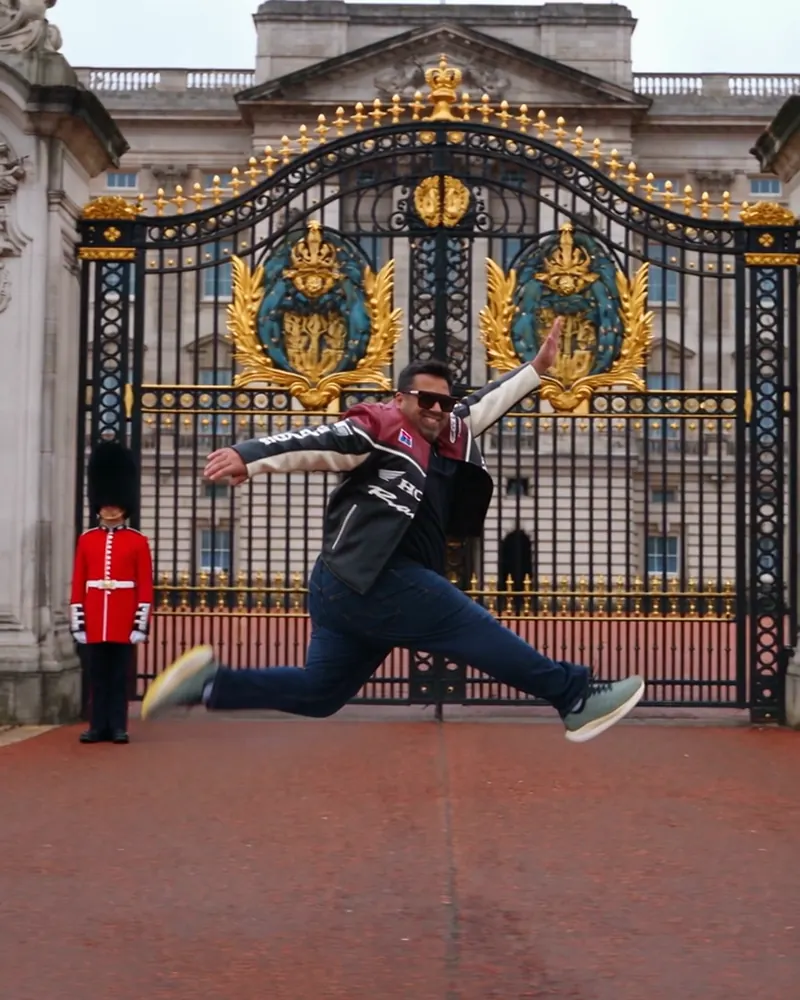 Aadil at Buckingham Palace, London