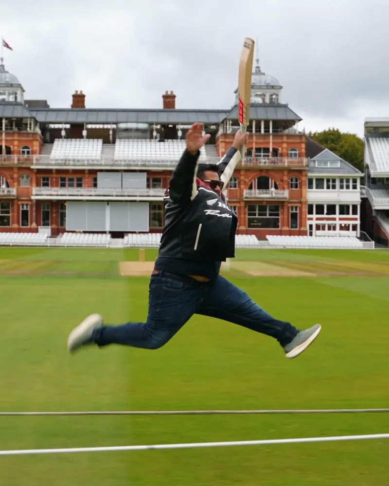 Aadil at Lord's, London