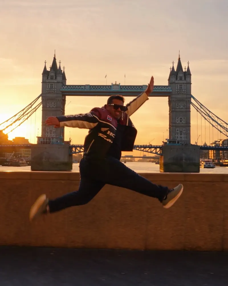 Aadil at Tower Bridge, London